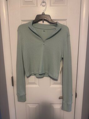 Kohl's So Waffle Knit Mock Neck Quarter Zip